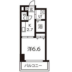 Fieldvillageササシマ 1Kの間取図画像