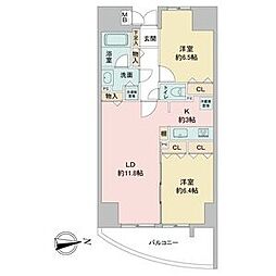 さくらヒルズフジミ 2LDKの間取図画像