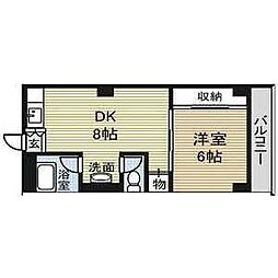 Court本陣 1DKの間取図画像