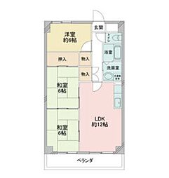 レジディア日比野 3LDKの間取図画像