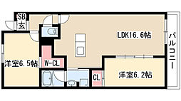 ロイヤルパークス千種 2LDKの間取図画像
