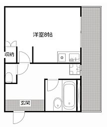 ディア・MST ワンルームの間取図画像