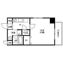アプレシオ伝馬町 1Kの間取図画像
