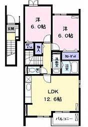 T・イストワール 2LDKの間取図画像