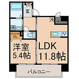 axis.LS 1LDKの間取図画像