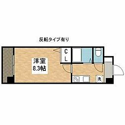 ソレイユ御器所 1Kの間取図画像