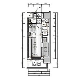メイクスWアート上前津V 1DKの間取図画像