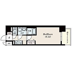 S-RESIDENCE池下西 1Kの間取図画像