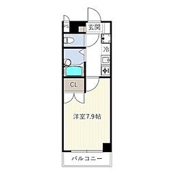 プロビデンス泉 1Kの間取図画像