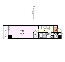 アメニティ栄 1Kの間取図画像