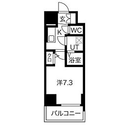 エスリード大須アヴェニュー 1Kの間取図画像