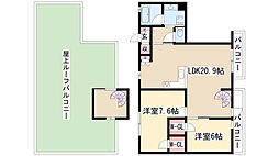 グレイスレジデンス八事 2LDKの間取図画像