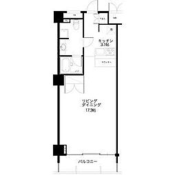 スクエア名駅南 1DKの間取図画像