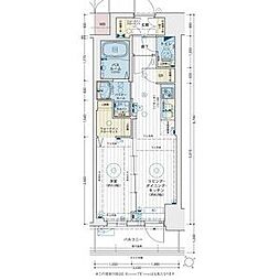 エステムコート名駅南シティリンク 1LDKの間取図画像