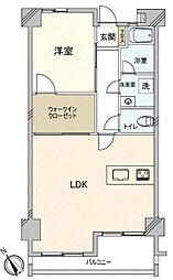 東山ハウス 1LDKの間取図画像