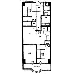 一光ハイツ尾頭橋 3LDKの間取図画像