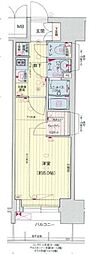 プレサンスNAGOYAファスト 1Kの間取図画像