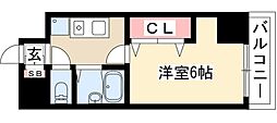 フィール大須 1Kの間取図画像
