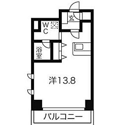 ベレーサ新瑞橋 ワンルームの間取図画像