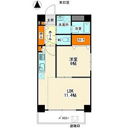 アムール南分 1LDKの間取図画像