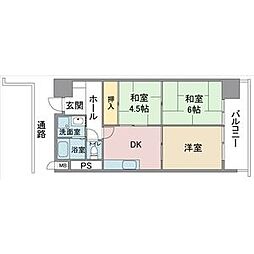 丸の内FORT 3DKの間取図画像