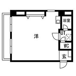 J-residenceSAKAE 1LDKの間取図画像