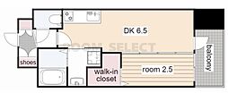 エステムコート名古屋サウスプレミオ 1DKの間取図画像