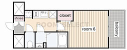 プレサンス栄フロント 1Kの間取図画像