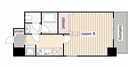 プロシード新栄 1Kの間取図画像