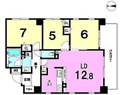 間取図画像 3LDK