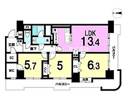 ライオンズプラザ北綾瀬 3LDKの間取図画像