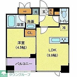 メゾンビスタ渋谷宇田川 7階1LDKの間取り