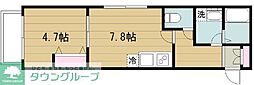 タウンコード南品川 1DKの間取図画像