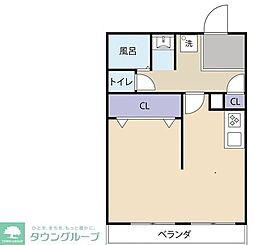 カーサ池尻 10階ワンルームの間取り