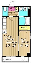 間取図画像 1LDK