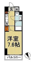 ガラ・グランディ大手町 1Kの間取図画像