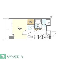 OrchidResidence渋谷富ヶ谷 1Kの間取図画像