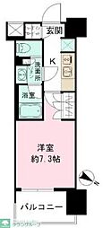 ザ・パークハビオ目黒 1Kの間取図画像
