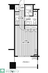 グランハイツ代々木 1Kの間取図画像
