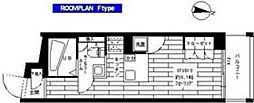グランドコンシェルジュ都立大学 ワンルームの間取図画像