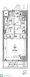 ハーモニーレジデンス月島#002 1Kの間取図画像