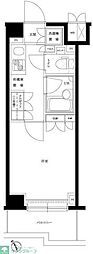 ルーブル目黒不動前 1Kの間取図画像