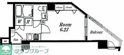 ステージファースト三軒茶屋ASYLCOURT2 1Kの間取図画像