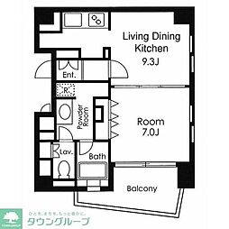 PRIMEURBAN用賀 1LDKの間取図画像