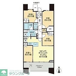 ブランズシティ品川勝島 4LDKの間取図画像