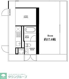 G-フラット ワンルームの間取図画像