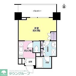 スタイリオ蒲田 1Kの間取図画像