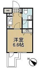 KDXレジデンス門前仲町 1Kの間取図画像