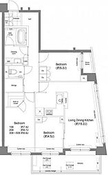 戸越銀座プレイス 3LDKの間取図画像
