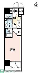 アビタ住吉 1Kの間取図画像